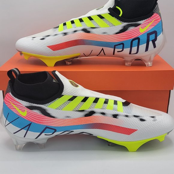 Nike Vapor Edge Elite 360 Football Cleats Mens size 13 White Volt OBJ DR5398-100 main image 11